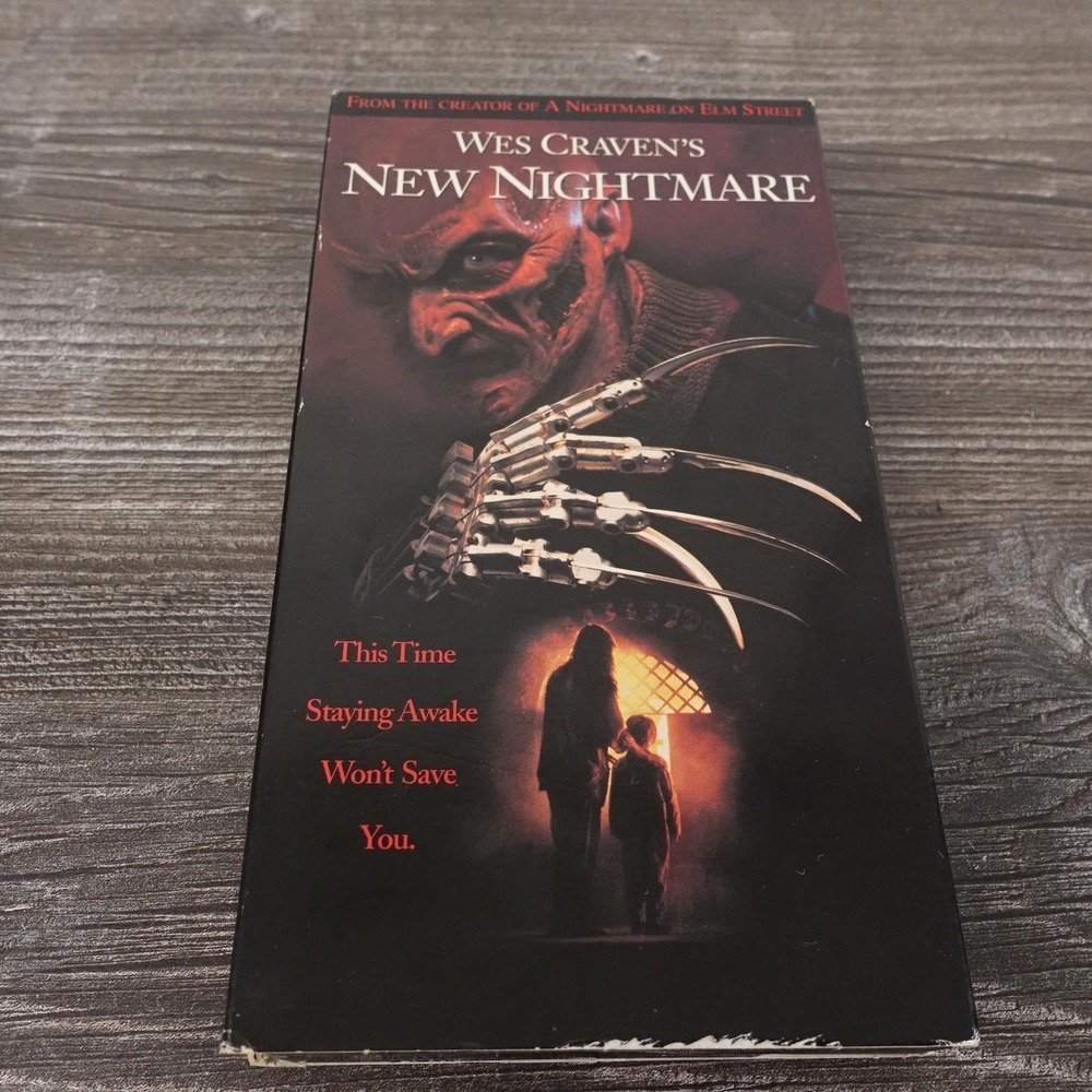Vintage Wes Craven's New Nightmare VHS Tape New Line Cinema Color 111 Min